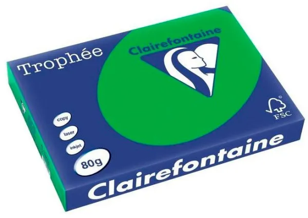 Q-connect Trophee kopipapir A3 80g sterk grønn 500 ark