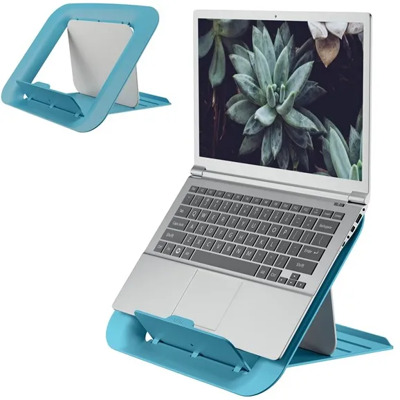 Leitz Ergo Cosy justerbart laptopstativ, 80% resirkulert plast Rolig blå